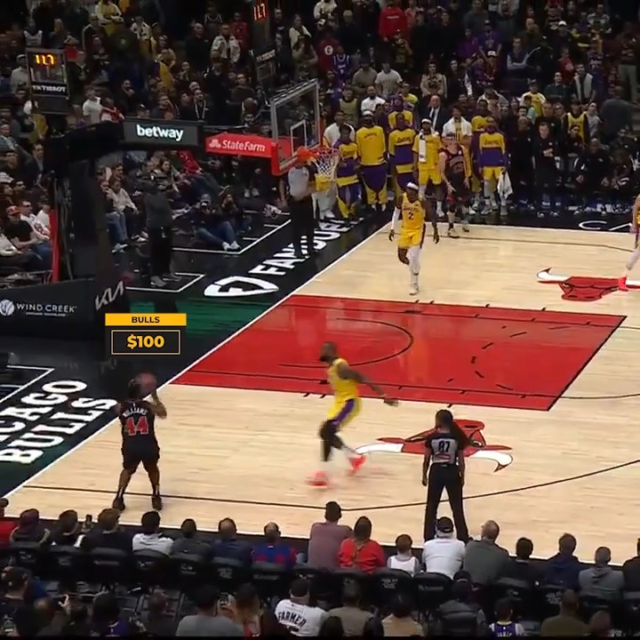 Absolutely INSANE... 🤯 How the Betfair Exchange reacted to the final seconds between the Bulls and Lakers. 👀