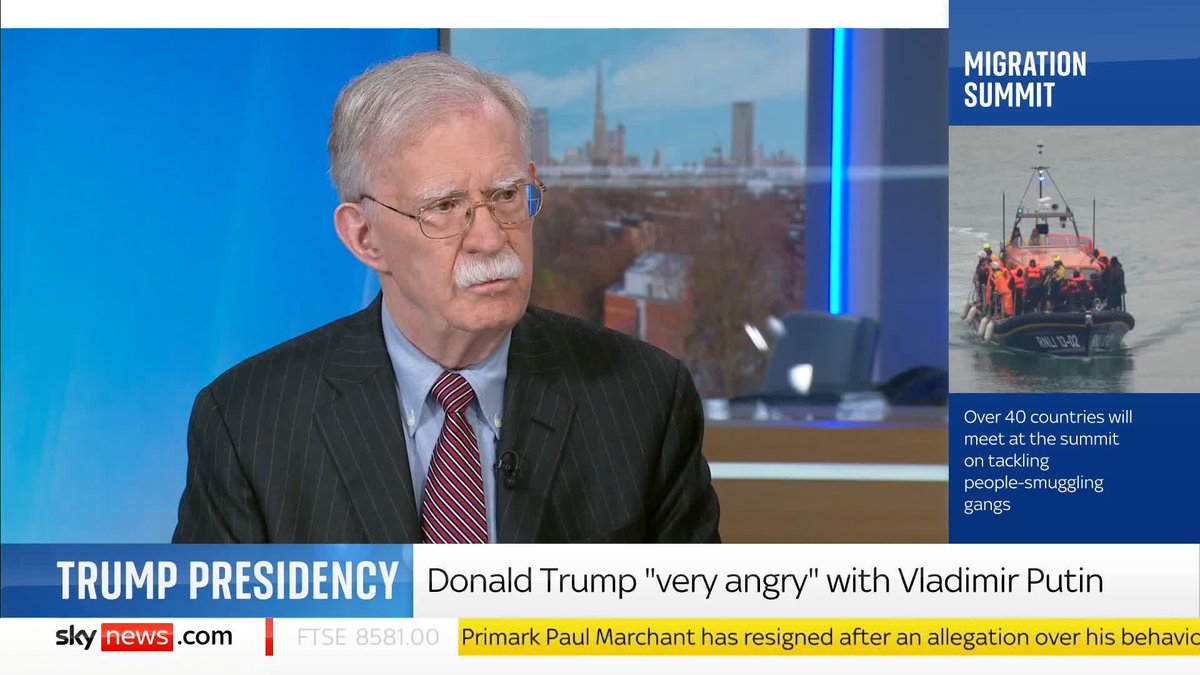 "I think Putin has already received massive concessions from Trump." Former US National Security Advisor John Bolton warns that Putin should be careful not to push Trump too far, after the president voiced his frustration with the Russian leader.