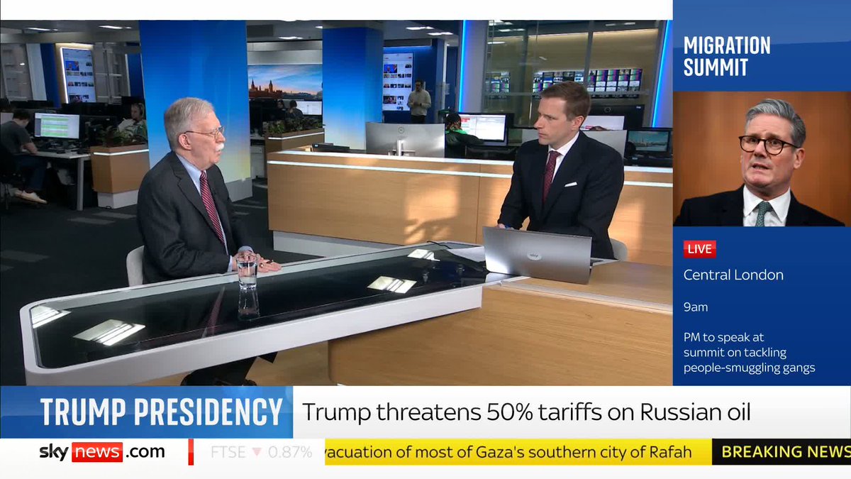 Trump is in 'dangerous political territory in the US' and it has an impact on Republicans facing re-election, former US National Security Advisor John Bolton tells Wilfred Frost He adds the idea of Trump serving a third term is 'completely wrong.'