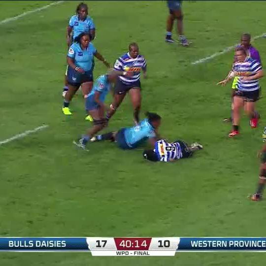 We're still thinking about this 𝗠𝗔𝗦𝗦𝗜𝗩𝗘 hit from Sizophila Solontsi in the #WomensPremierDivision final 💥😤