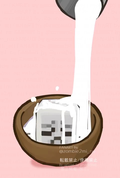 砂糖、ミルク、グロウベリー、素敵なものをいっぱいかけて出来たガストリング （Dried Ghast, Ghastling from #MinecraftLIVE ）