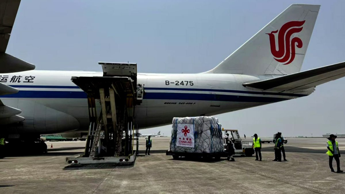 First disaster relief supplies from #China arrive in #Myanmar
