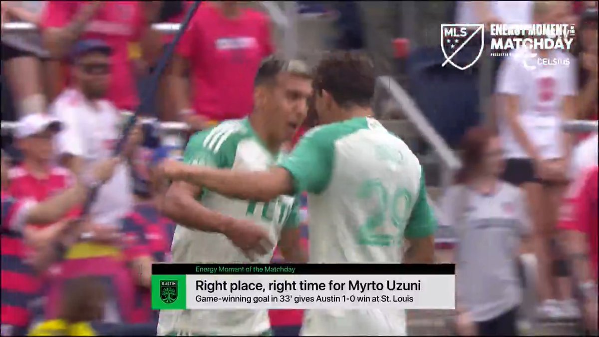 ▪️Osman Bukari set it up with some slick skill ⚡️ ▪️Myrto Uzuni finished it for his first MLS goal 💥 The difference maker that led to the Austin FC win is the Energy Moment of the Matchday pres. by CELSIUS Energy Drink. 🔋