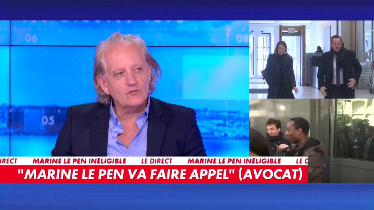 «Une décision de justice devrait parfois pouvoir être vérifiée», suggère Jean-Christophe Gallien, politologue, en réaction à la condamnation de Marine Le Pen à cinq ans d'inéligibilité, dans #180MinutesInfo