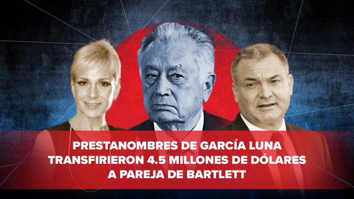🔴 #ExclusivaMCCI Julia Abdalá, pareja del exdirector de la CFEmx, Manuel Bartlett, recibió 4.5 millones de dólares de miembros de la familia Weinberg, considerados como los prestanombres de Genaro García Luna en delitos de peculado y operaciones con recursos ilícitos. 🧵