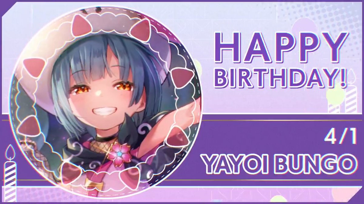 🎊🎂HAPPY BIRTHDAY！！🎂🎊 本日4月1日は、 第31C部隊所属 豊後弥生の誕生日🎉 #ヘブバン #豊後弥生生誕祭2025 #ヘブバンキャラ生誕祭