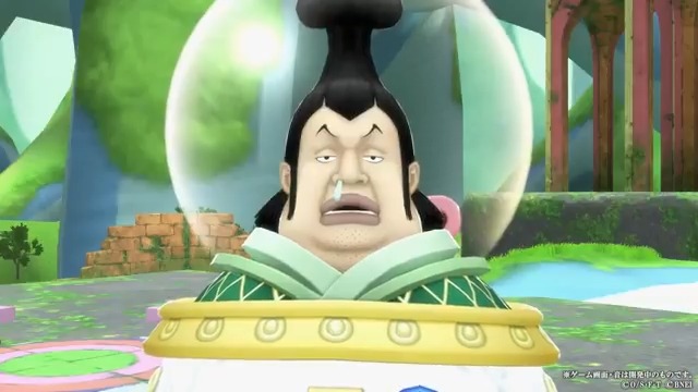 【新キャラ紹介】 ■天竜人 チャルロス聖 白属性/ディフェンダー 『5億で買うえ~~!!!』で範囲内にいる敵味方を怒らせ攻撃力を増加💪 攻撃力が増加中の敵の攻撃で体力が回復する特性を活かして立ち回ろう! 4/1(火)10:00に #バウンティラッシュ に登場予定! #ONEPIECE