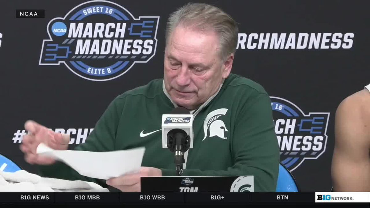 "The most unbelievable year I've had, the most connected year I've had." 🗣️ Tom Izzo on Big Ten Conference champ Michigan State Men's Basketball's 2024-25 season #B1GMBBall x #MarchMadness