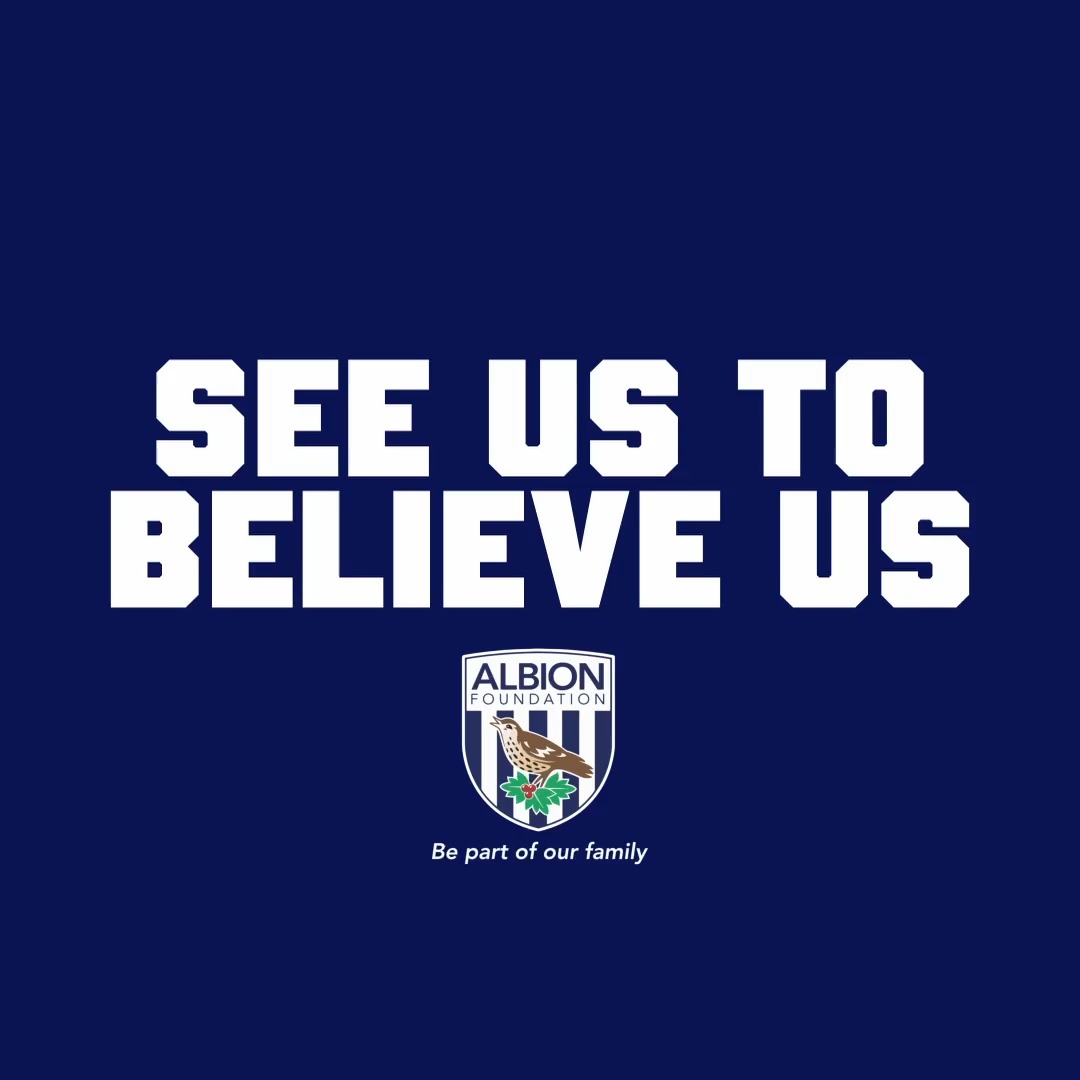 We’re delighted to be celebrating Foundation Day at this Saturday’s fixture against Sunderland! 🫶 Find out how you can support The Albion Foundation’s See Us to Believe Us campaign here! 👇