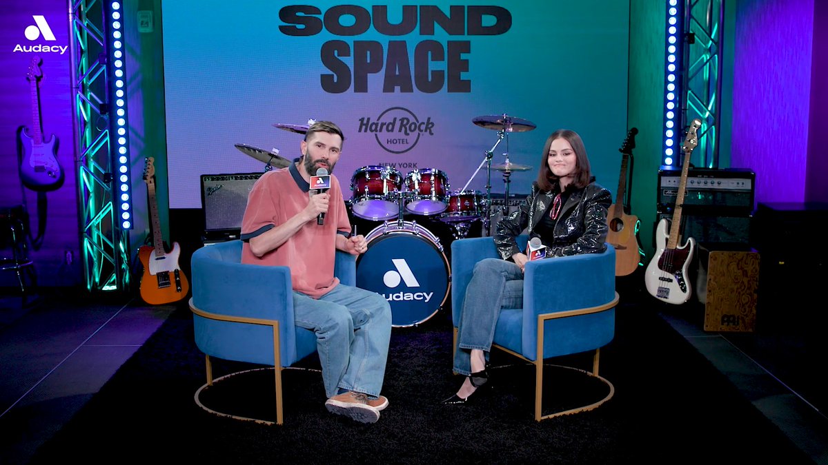 The premiere of #AudacyCheckIn with Selena Gomez, hosted by Mike Adam, is happening now 🎶 Watch the full video: