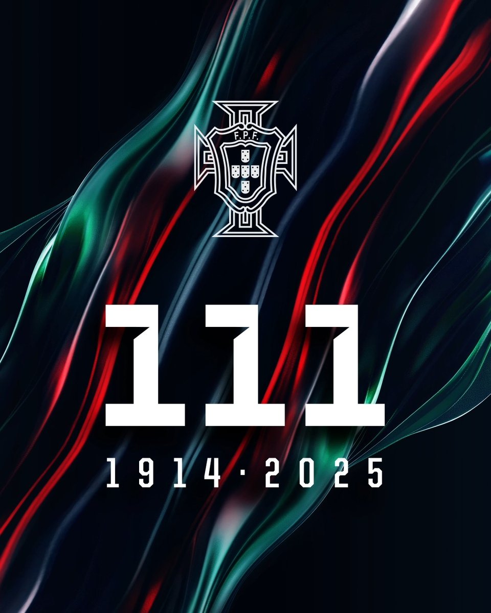 Há 111 anos a viver o futebol com paixão! Celebramos a nossa história, com ambição de novas conquistas! ✨🇵🇹 #FPF111Anos | #FutebolParaTodos