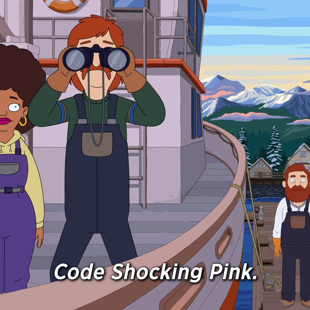 this is a code shocking pink! 😂 📺: #thegreatnorth on Hulu