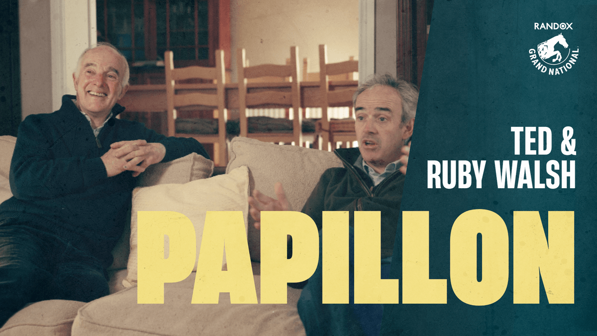 "There was three lads lying down here, having Tia Maria and milk for breakfast!" 🤣 25 years on, Ted & Ruby Walsh recount the 2000 Randox Grand National won by Papillon 🦋 Watch in full:
