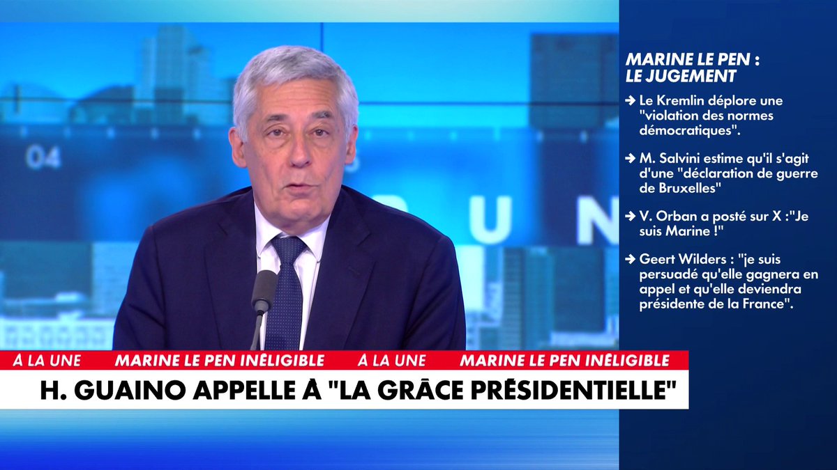 Henri Guaino, ancien conseiller de Nicolas Sarkozy, appelle Emmanuel Macron à gracier Marine Le Pen, condamnée à cinq ans d'inéligibilité, dans #Punchline