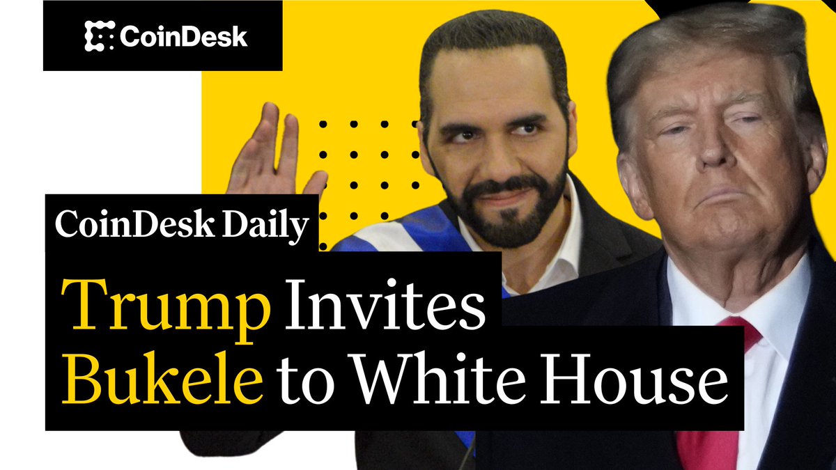 🗞️ Eric Trump and Donald Trump Jr. back miner American Bitcoin with HUT 8 🗞️ Trump will reportedly host Bukele at the White House 🗞️ Trump pardons Arthur Hayes and other BitMEX staff More with Christine Lee on "CoinDesk Daily" 🔗👇 Thank you Uniswap Labs 🦄, sponsor of CoinDesk New Media Network! 🦄
