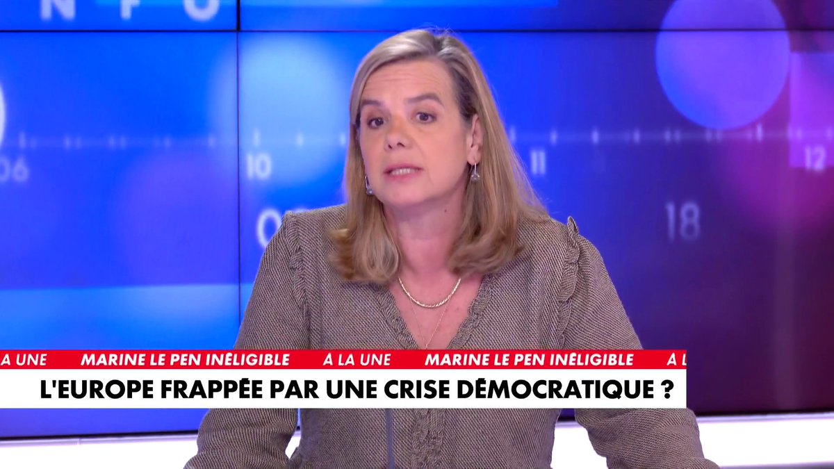 «C'est un triumvirat de juges qui a décidé d'écarter une candidate», dénonce Gabrielle Cluzel, journaliste, en réaction à la condamnation de Marine Le Pen à cinq ans d'inéligibilité, dans #Facealinfo