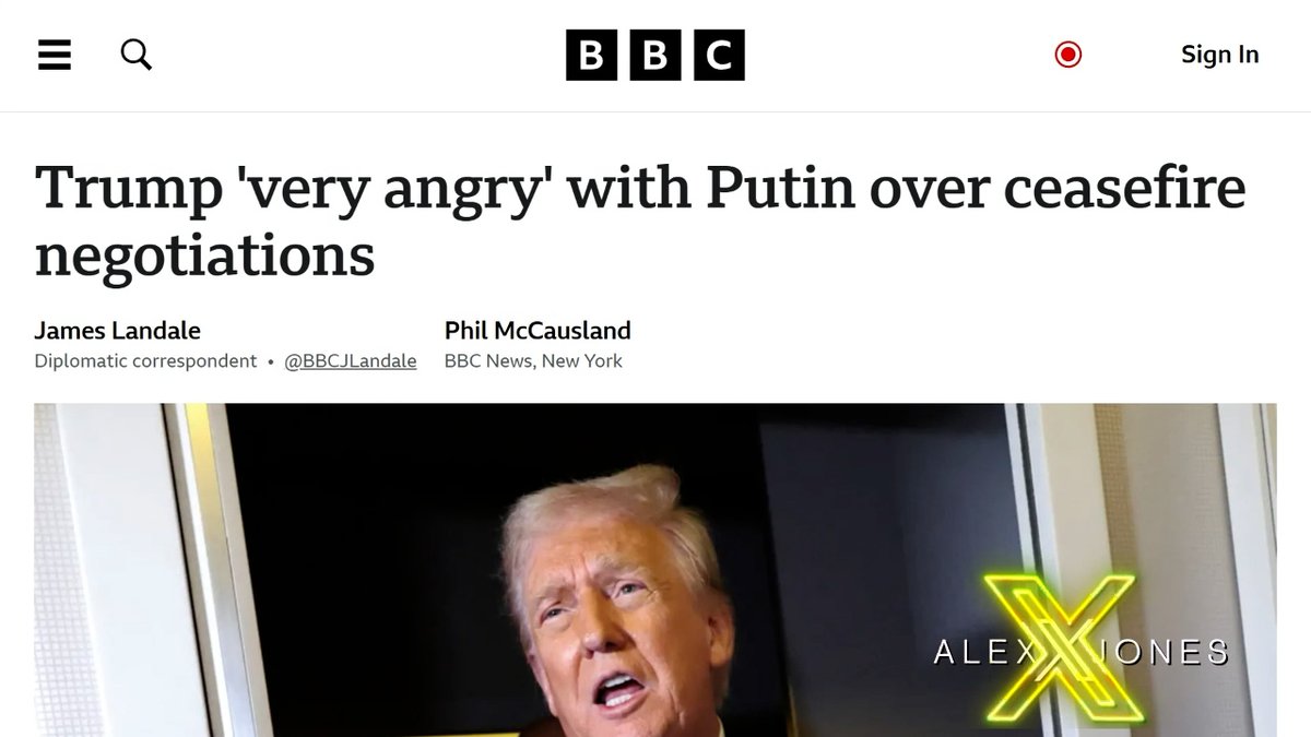Zelensky Flip-Flops & Lies About Rare Earth Mineral Deal With The US As Trump's Efforts For A Ceasefire Are Thwarted By The BBC Who Claims, "Trump 'Very Angry' With Putin Over Ceasefire Negotiations" Clearly, Trump Is Frustrated With Zelensky, Not Putin » LIVE X STREAM: