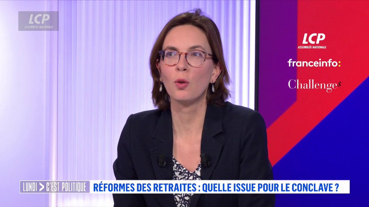 #Retraites : "C'est à peu près 3 milliards de pertes si vous revenez à 63 ans. C'est à peu près le double si vous revenez à 62 ans", affirme Amélie de Montchalin. #LCPol