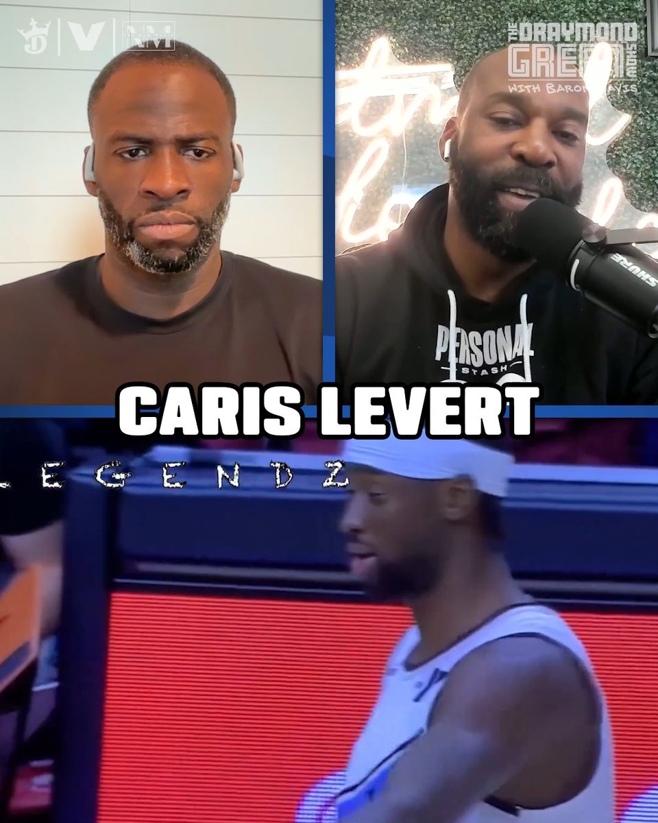 "Bro you've been traded 7 times!" Draymond Green explains his trash talk to Caris LeVert to Baron Davis