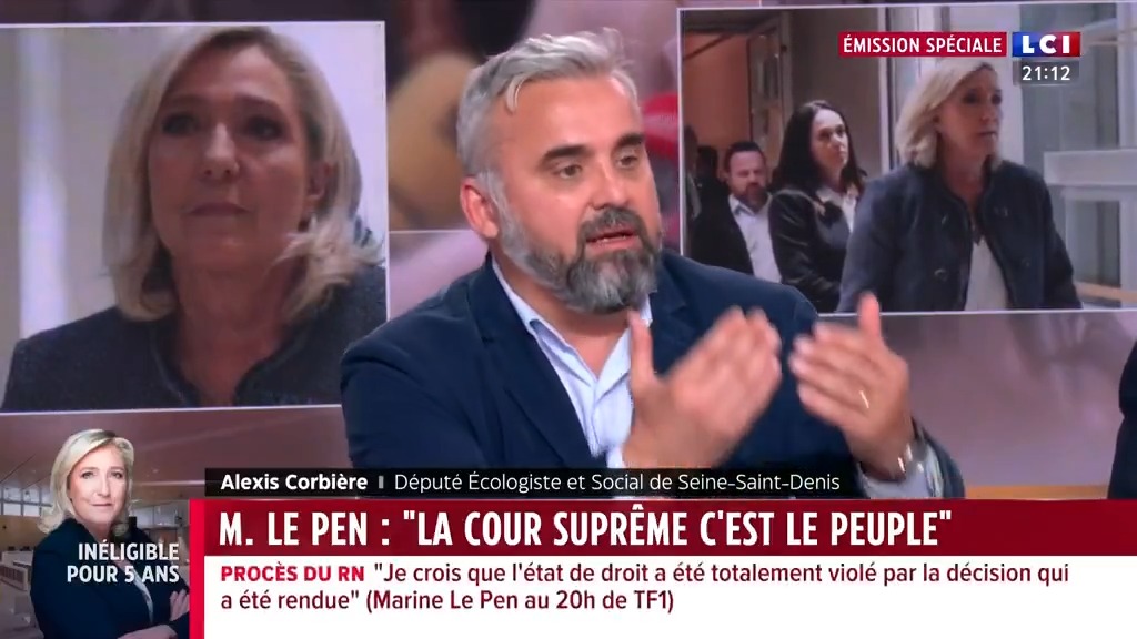 La justice a considéré que certains délits, précisément parce qu'ils sont commis par des élus, méritent une peine d'inéligibilité. En affirmant qu'ils ne sont coupables de rien, la défense du Rassemblement National est minable. #LCI