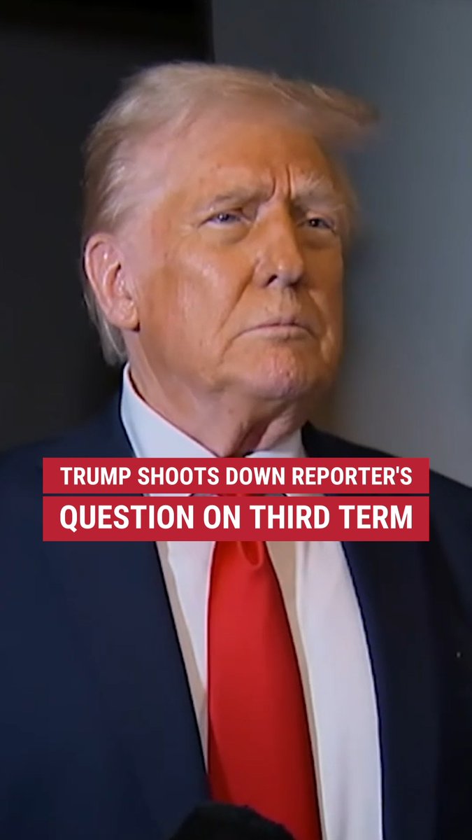 THIRD TERM?: President Trump said many are urging him to run again because they "love the job we do," but added he doesn't "want to talk about a third term now."