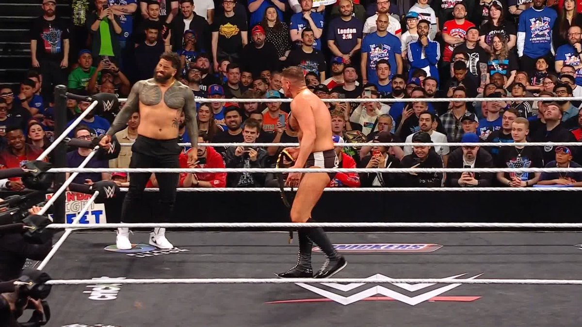 Gunther seriously just crossed the line... #WWERaw