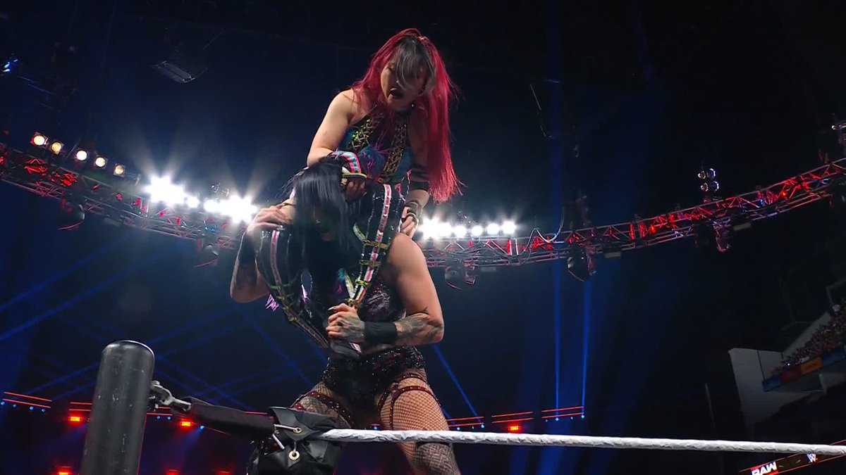 It's ALL about the Women's World Championship right now on #WWERaw!