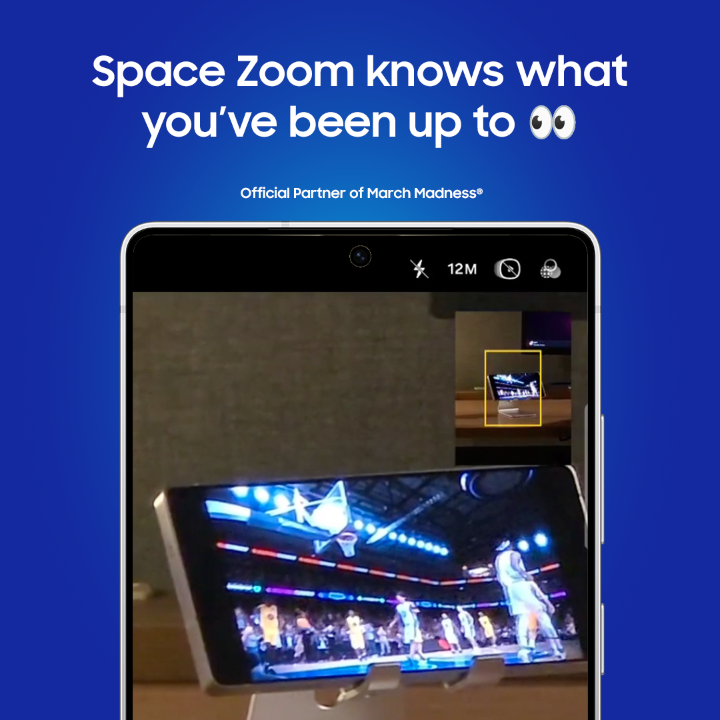 Space Zoom is catching the slackers this #MarchMadness 🤣 🏀 #OfficialpartnerofMarchMadness #basketball #GalaxyS25 Ultra #GalaxyAI