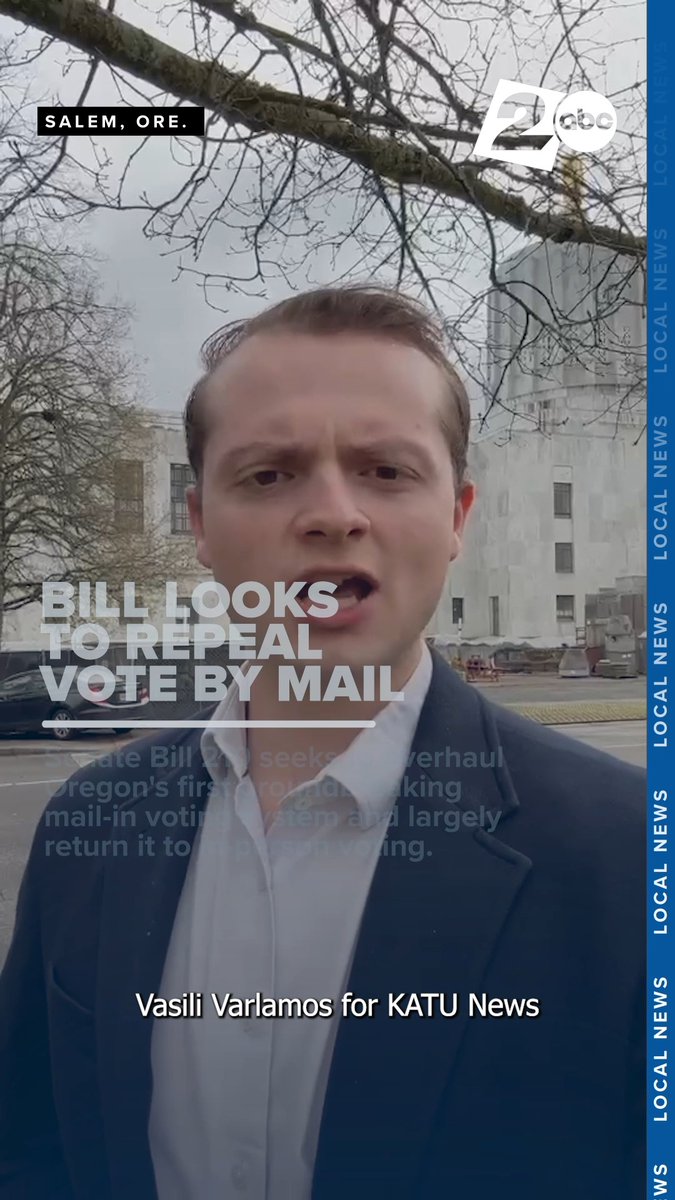 There's a new bill that would establish in-person voting on the day of the election as standard practice in Oregon. It would also require voters to present a government-issued photo ID when voting.
