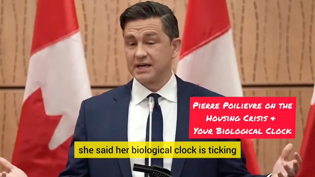 🇨🇦 4 reasons Pierre Poilievre isn't connecting with Canadian women 🤷♀️ 1. Conflated a woman's biological clock with Canada's housing market 2. Joined Jordan Peterson in chat sponsored by pro-life group 3. Said no to making contraceptives free 4. Used misogynistic #MGTOW hashtags