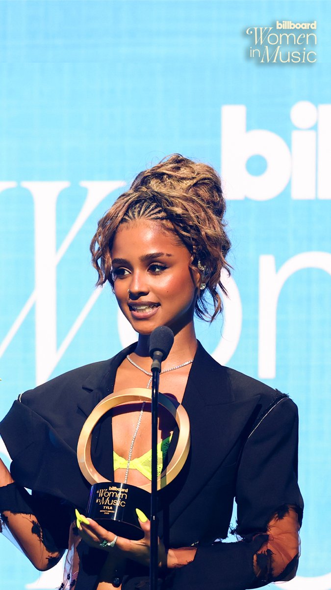 .Tyla receives the IMPACT AWARD presented by @bose at #BBWomenInMusic. ⚡️ #ad