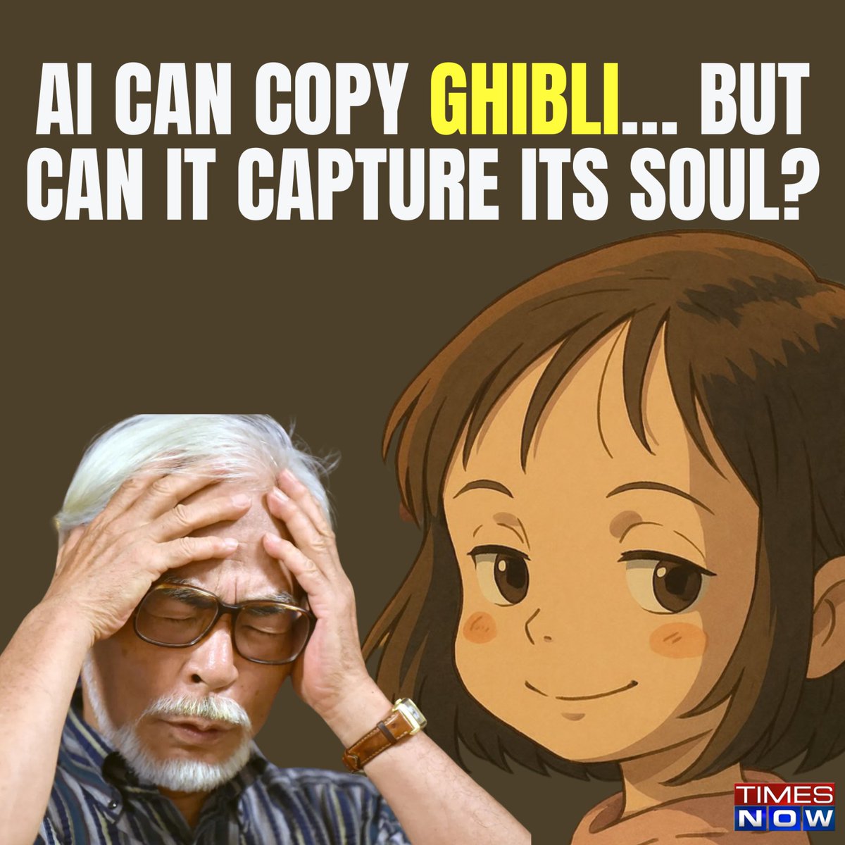 Hayao Miyazaki calls AI-generated Ghibli art ‘an insult to life itself.’ AI can copy the style… but can it capture the soul? Watch as Naina Chaturvedi breaks down the debate! #Trending #GhibliArt #GhibliTrend #Viral #AI