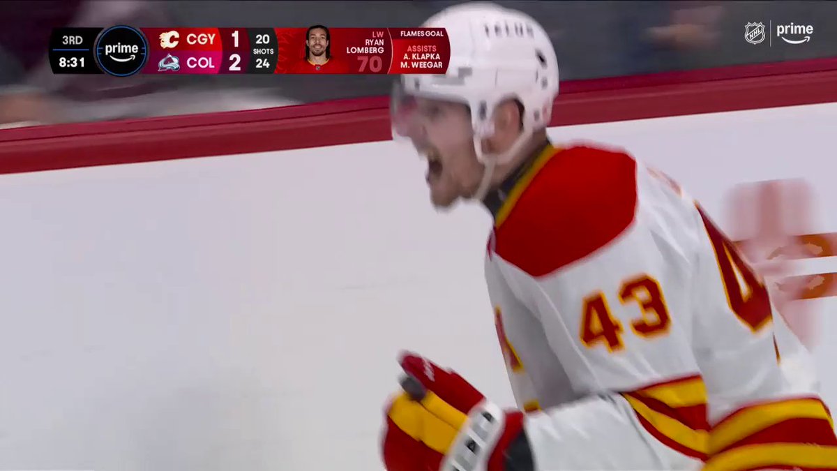 CALGARY HAS TIED IT 😳 Two goals in 32 seconds makes this a tie hockey game! 📺: Sports on Prime Canada ➡️