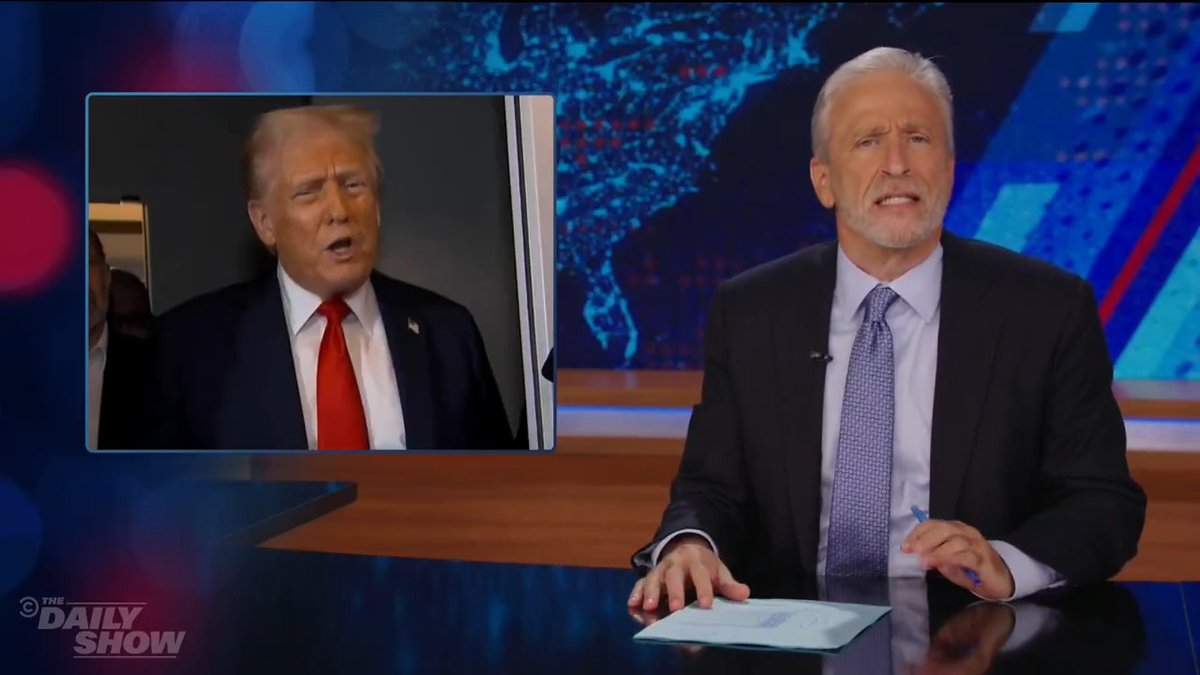 .@JonStewart on Trump's third term plans: "You trying to order off-menu from the Constitution?"