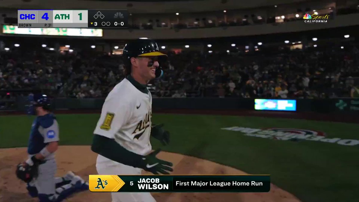 Sutter Health Park is the only ballpark in MLB where this would have been a HR, according to Baseball Savant. 1/30 ballparks. Bit of a short porch in Sacramento.