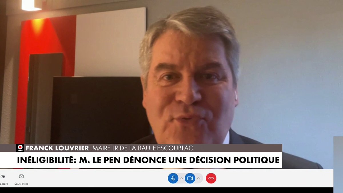 Franck Louvrier scande : «Ce n'est pas au juge de décider de l'inéligibilité, c'est au peuple français», à propos de la condamnation de Marine Le Pen dans #LaMatinale