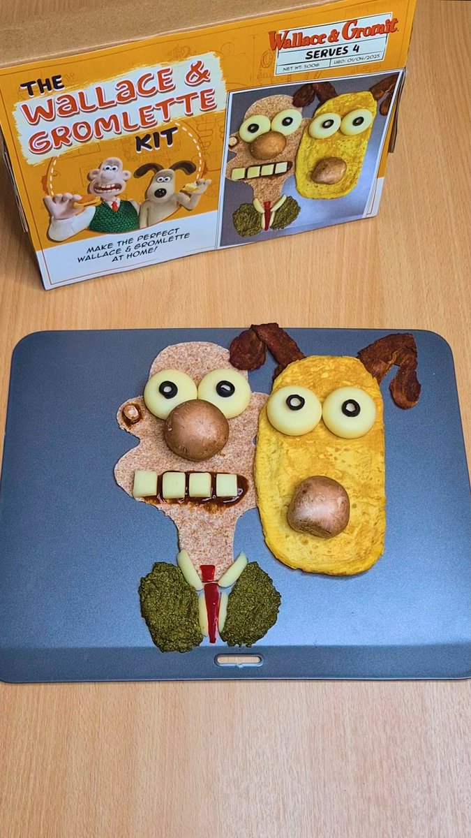 Introducing the Wallace & Gromlette Kit! This kit has everything you need to make this perfect dish at home – great for date nights or family meals. Plus, it's letterbox friendly, so no need to be home for delivery! 🥳 RRP £19.89 - pre-order link dropping soon... #WallaceandGromit #Gromlette