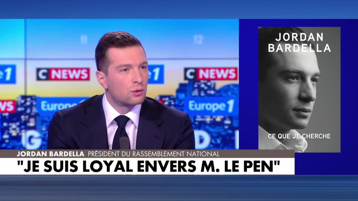 "J'ai bientôt 30 ans, je ne vais pas m'inventer 40 ans de vie politique que je n'ai pas (...) mais je n'ai aucune leçons à recevoir de ceux qui se sont partagé le pouvoir depuis 30 ans" déclare Jordan Bardella #LaGrandeITW #Europe1
