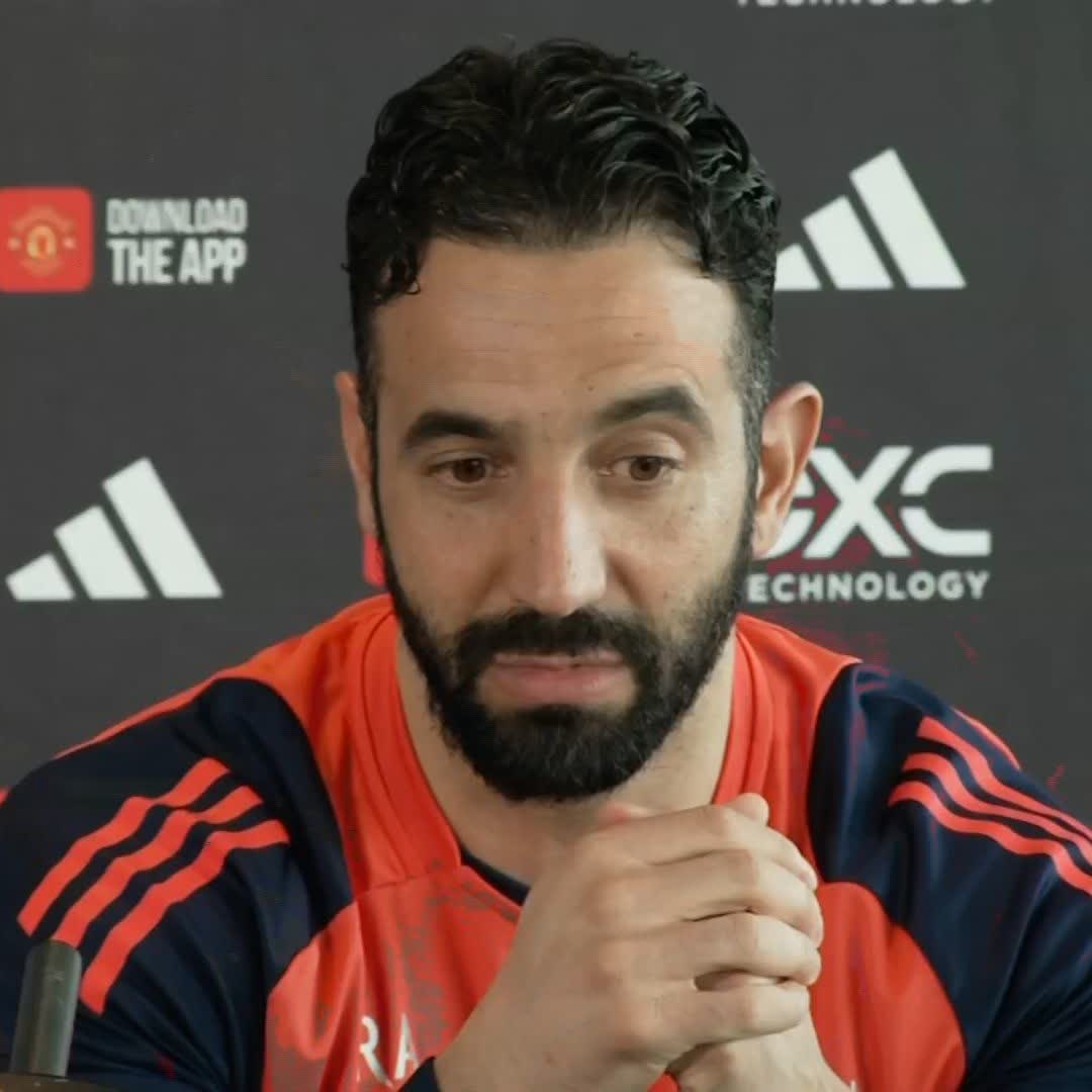 "He's not going anywhere, because I already told him" 🤝 Ruben Amorim on Bruno Fernandes leaving the club this summer 🔴