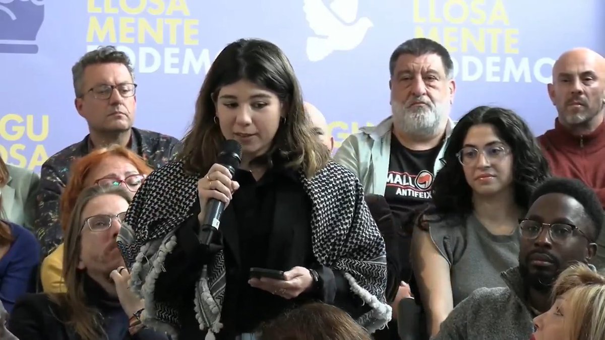 Como dice aquí Belén Habboob @bethm3095, el pueblo palestino no será libre desde el río hasta el mar hasta que no haya un retorno de toda la población palestina. Gracias Belén por tu lucha por Palestina. Ogullosa de tenerte en nuestra candidatura. Orgullosamente antisionistas.