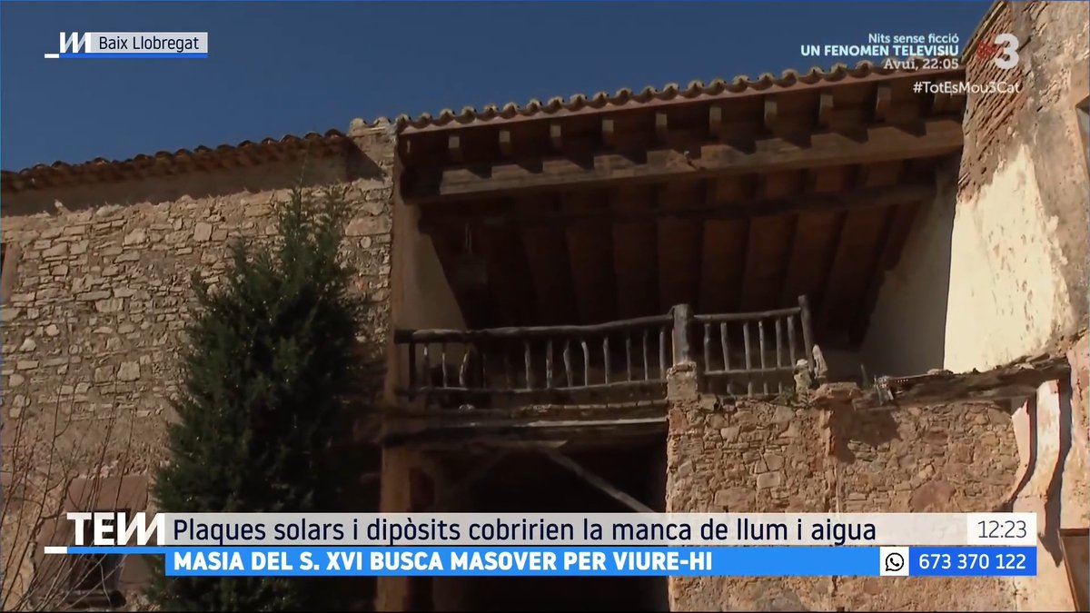 🔴 Masia del s. XVI cerca masover per viure-hi "L'objectiu de la Fundació Mas i Terra és que les masies tornin a tenir l'activitat original i aquesta casa s'hi ajusta perfectament perquè té una bona extensió de terra", Marta Lloret (La Caçadora de Masies) #TotEsMou3Cat