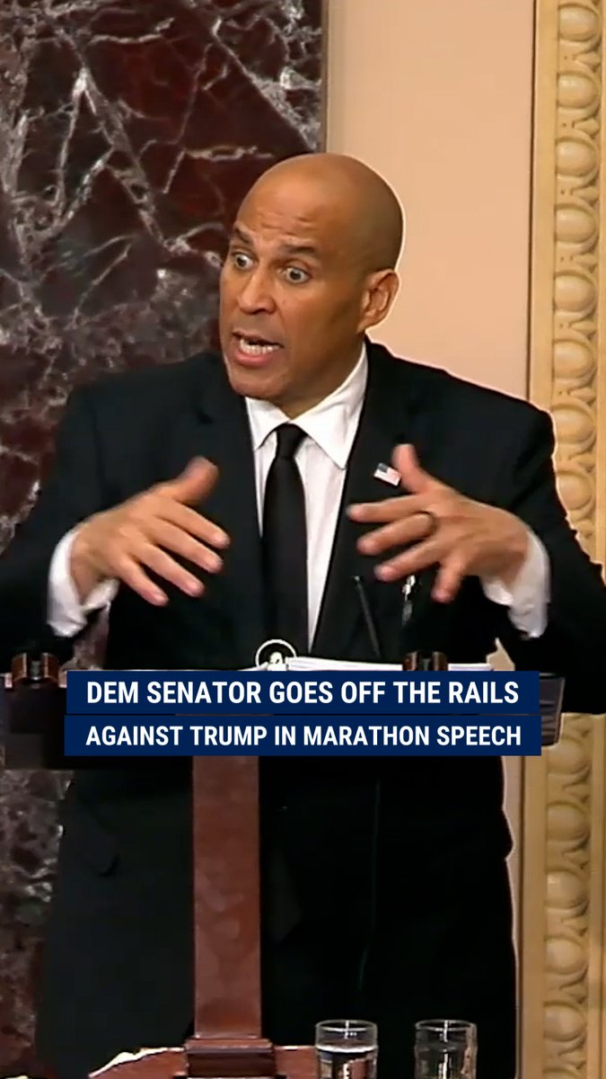"I rise with the intention of disrupting the normal business of the United States Senate for as long as I am physically able." Sen. Cory Booker airs his list of grievances against the Trump administration in overnight Capitol Hill speech that's gone 13 hours and counting.