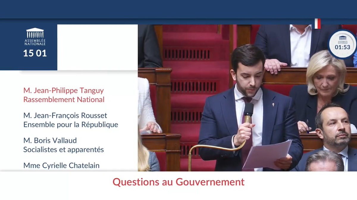 Condamnation de Marine Le Pen | "Le groupe RN ne vous laissera pas voler l'élection présidentielle !" Qualifiant les juges de "tyrans", @Jphtanguy (RN) interpelle le Gvt : "De quoi est accusée Marine Le Pen, sinon de pouvoir vaincre ce système ?" #DirectAN #QAG