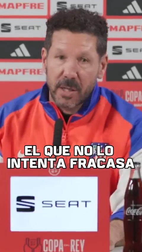 "EL FRACASO ES NO INTENTARLO: EL QUE NO LO INTENTA, FRACASA. EL QUE LO INTENTA, NO FRACASA" ✍🏻 Diego Pablo Simeone