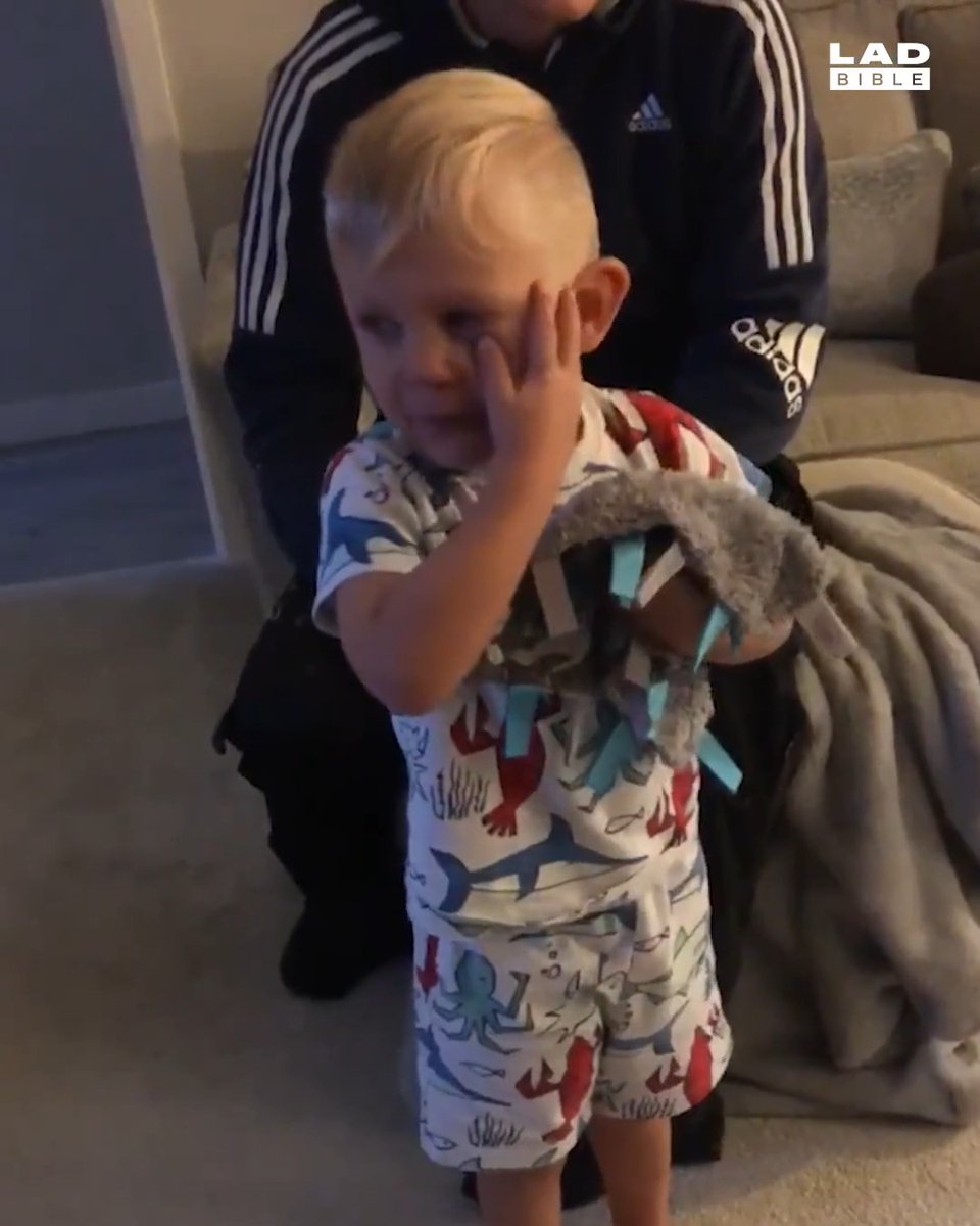 This little guy surprised by his birthday presents is the best thing you'll see 👍