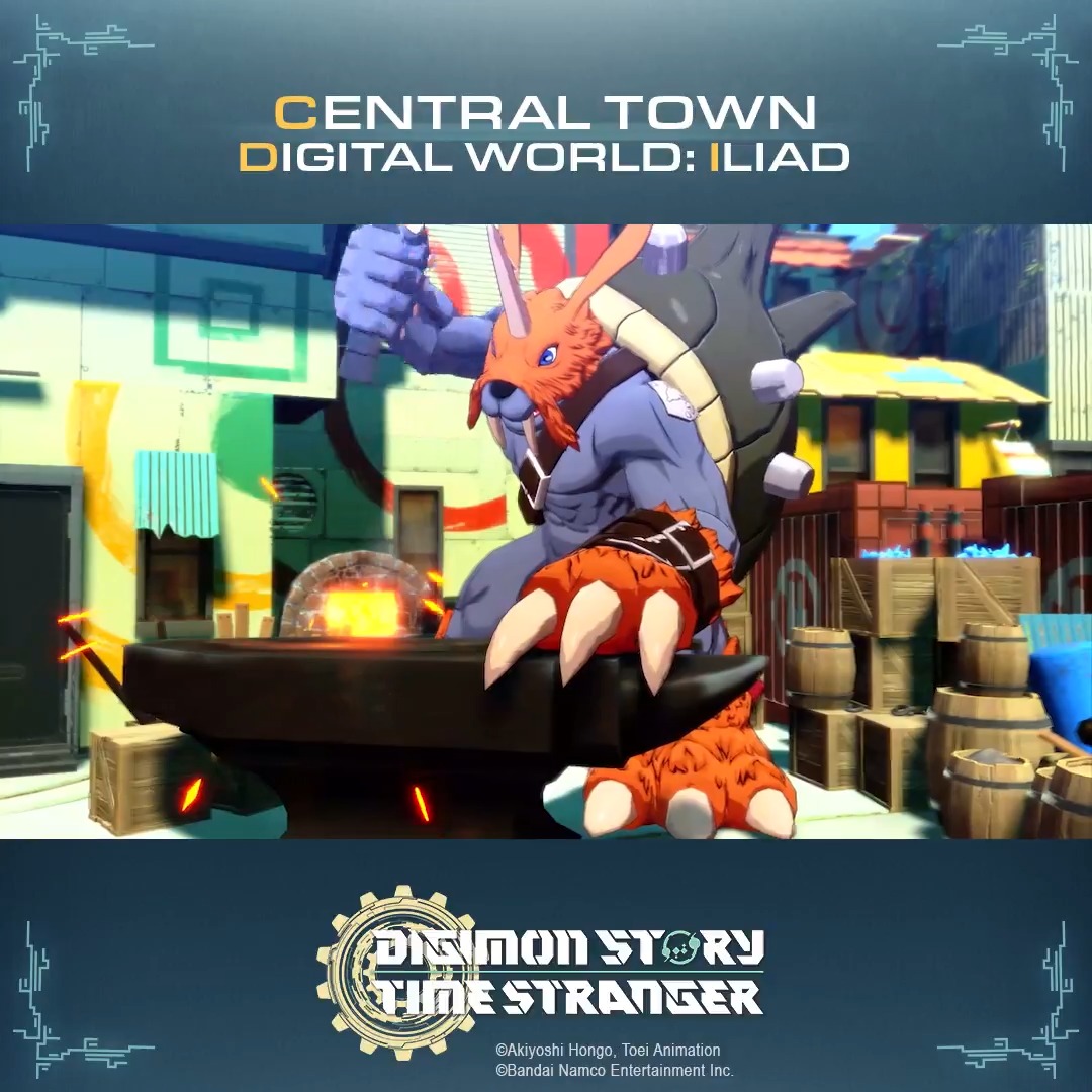 Central Town The town in the Digital World: Iliad. Home to countless Digimon, trendy hang-out venues, and a number of shops that the main characters will utilize on their adventure. This is where Digimon live out their lives. #TimeStranger