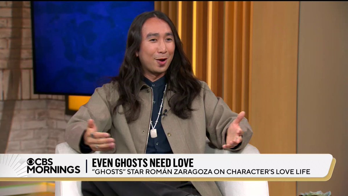 .Ghosts’ Sass is “a hopeless romantic” who has struggled with love, actor Román Zaragoza tells CBS Mornings — but could that change in this week’s new episode?