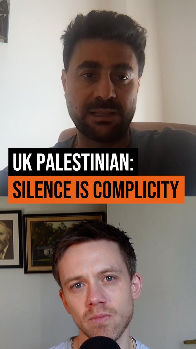 "Silence is complicity." Listen to Palestinian writer Ahmed Najar.