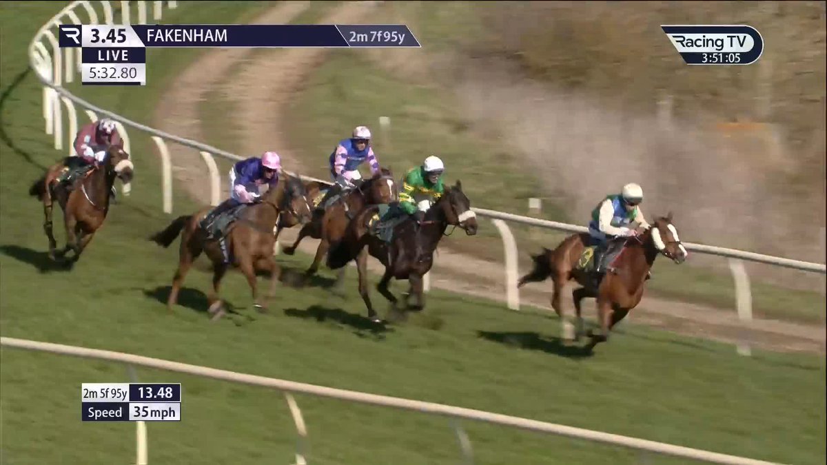 Toonagh Warrior wins the Handicap Hurdle by the smallest of margins for Lee Edwards and Stuart Edmunds! 📸
