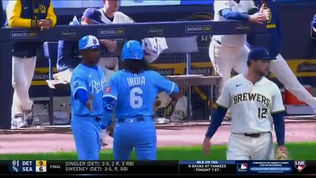 Jonathan India played the day after being hit by a 99 mph fastball and led the Royals to a blowout victory with three hits! #MLBCentral reacts to the grit India has brought to Kansas City's clubhouse already.